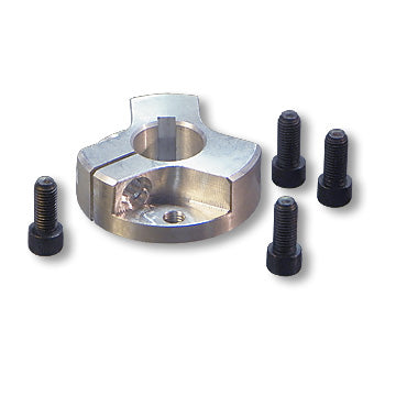 2039 3/4" Split Hub for Sprocket, 3-Hole, Billet Aluminum, 1/2" Thick, 3/16", Keyway, Bolt Circle 1.680" Bolt Pattern P5248