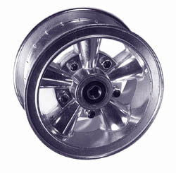 6 in. Aluminum Astro wheel, 3 in. Wide, 3/4 in. Sealed Ball Bearing
