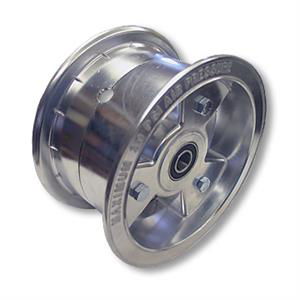 6 in. Aluminum Tri-Star Wheel, 4" Wide, 3/4" Sealed Ball Bearing