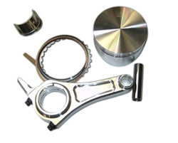 Forged Piston & Long Rod Combo for 2.835'' (72mm) Tillotsons, 2 Ring