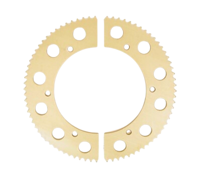 Racing Split Sprocket, #219, Bolt Circle 5.25", TOOTH RANGE 65-84