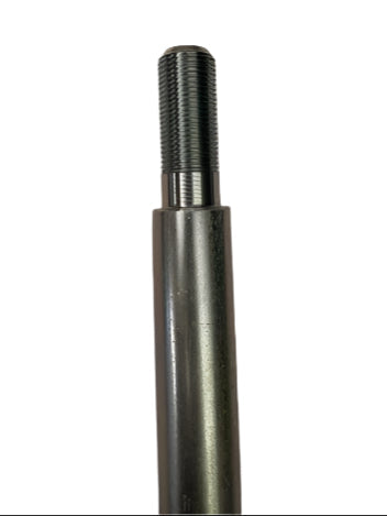 Go Kart Axle, Solid Steel, 36 in. Length, 1 in. Diameter, 2 in. Stepped Threaded Ends, Offset 1/4 in. Keyways