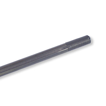 Go Kart Axle, Solid Steel, 38 in. Length, 3/4 in. Diameter, 2 in. Threaded Ends, 3/16 in. Keyways