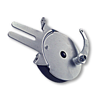 *2208 Minibike Drum Brake Assembly, 4-1/2 in., Steel Anchor Backing Plate, 5/8 in. Bore - Most Popular - used on kits
