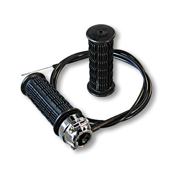Throttle Kit, Deluxe, 50 in. Lined Conduit, 54 in. Cable (7x7 Type), Deluxe Dummy Grip, for 7/8 in. OD Handlebars