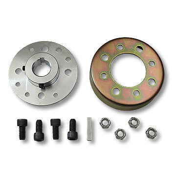 Band Brake Drum, 4", No Flange, with Mini-Hub, 3/4" Bore