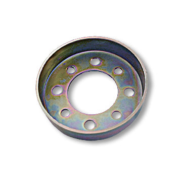 2541 Band Brake Drum, 4", No Flange, 2.875" Bolt Circle, Zinc Plated