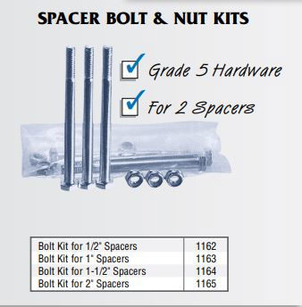 1162, Bolt Kit For 1/2 In. Wide Go Kart Wheel Spacers