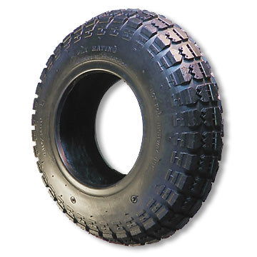 7078 Universal (Round Profile) Tire, Size 410/350 X 4, 4 Ply, 3.5 In. Wide, 10.5 In. Od