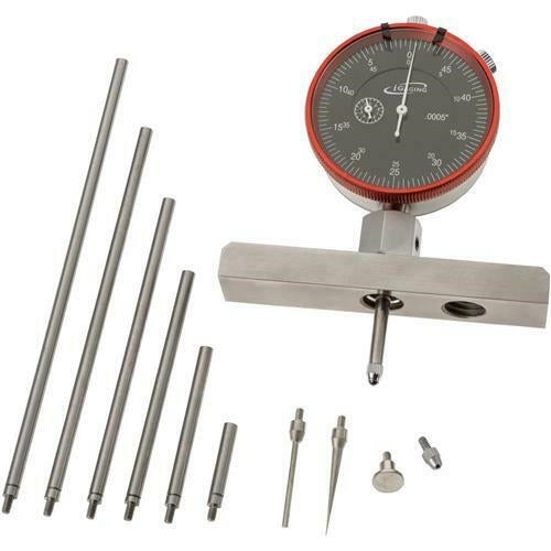 Depth Gauge Dial Indicator, 0-22'' Measuring Range, 0.0005'' Resolution