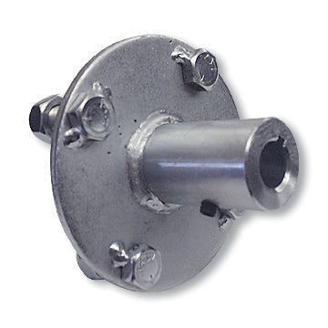 Go Kart Adapter Hub, Zinc Plated Steel, 4 Bolt With 1/4" Keyway for 3/4" Live Axle (No Step) Part #2262