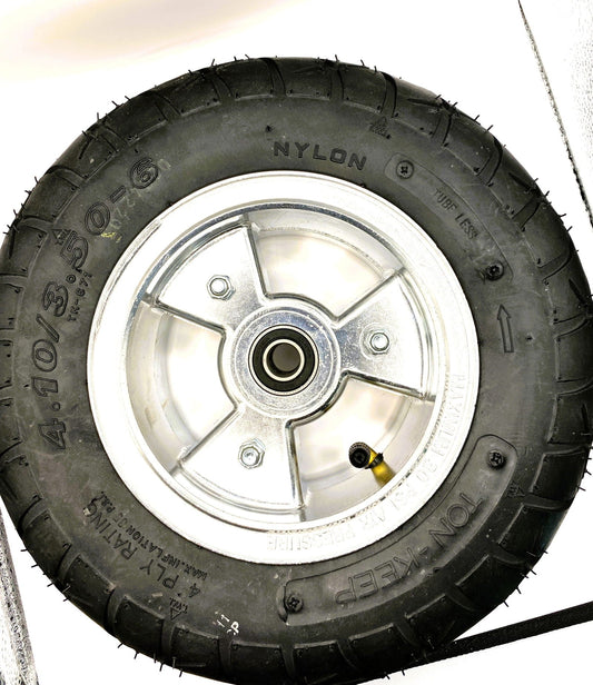 5" Aluminum Tri-Star Wheel, 3" wide, 3/4" ID Tapered Roller Bearing