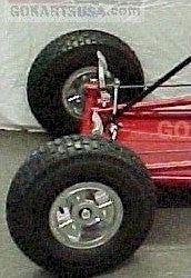1125 6" Aluminum Tri-Star Go Kart Front Wheel and Tire Assembly