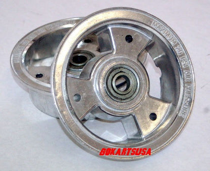6" Aluminum Tri-Star Go Kart Front Wheel and Tire Assembly