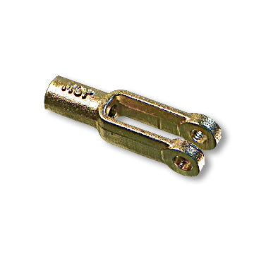 Clevis, Forged, 1/4-28, Zinc Plated