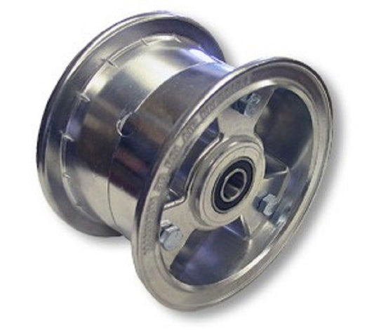 5" Aluminum Tri-Star Wheel, 3" wide, 5/8" ID Sealed Tapered Roller Bearing