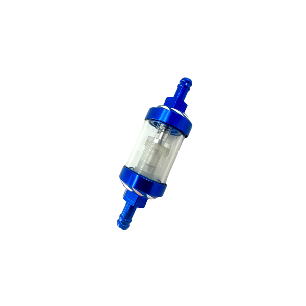 Blue Billet Fuel Filter for 1/4'' Fuel Line
