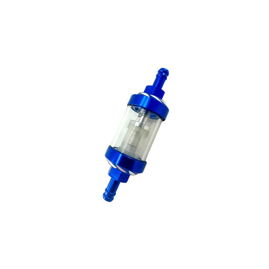 Blue Billet Fuel Filter for 1/4'' Fuel Line