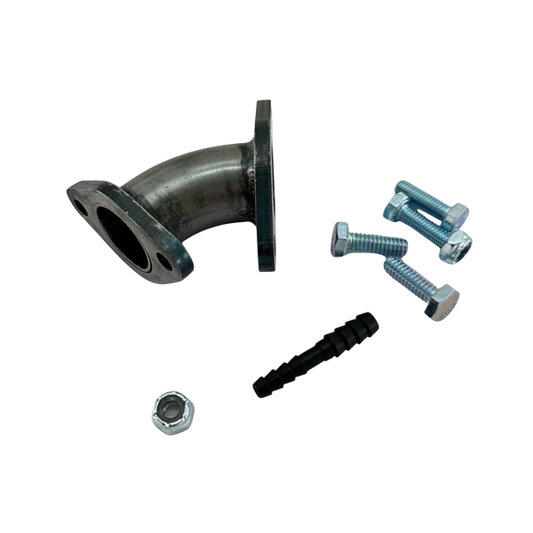 Manifold, 22mm Mikuni to GX200, 45 Degree, Curved Steel, Economy Model