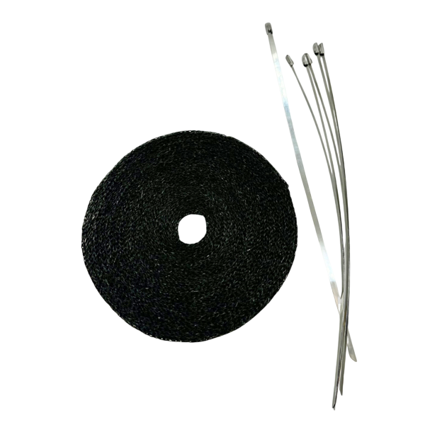 Header & Exhaust Wrap, 2'' x 50ft, Black