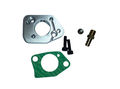 Manifold Kit, GX390 Carb to GX200, 6.5 OHV Clone, & 212 Predator; 2 Piece, Adjustable (0/15)