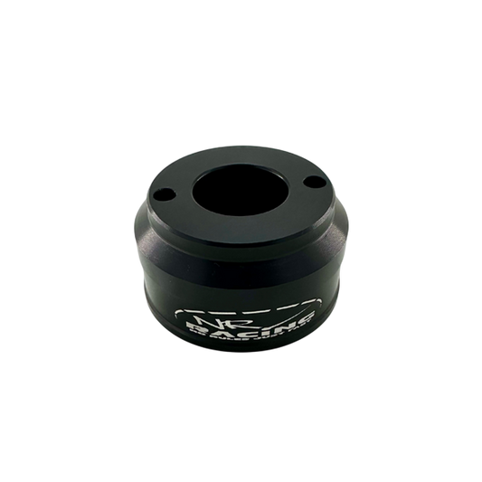 QMA Race Air Filter Adapter, Black Anodized Aluminum