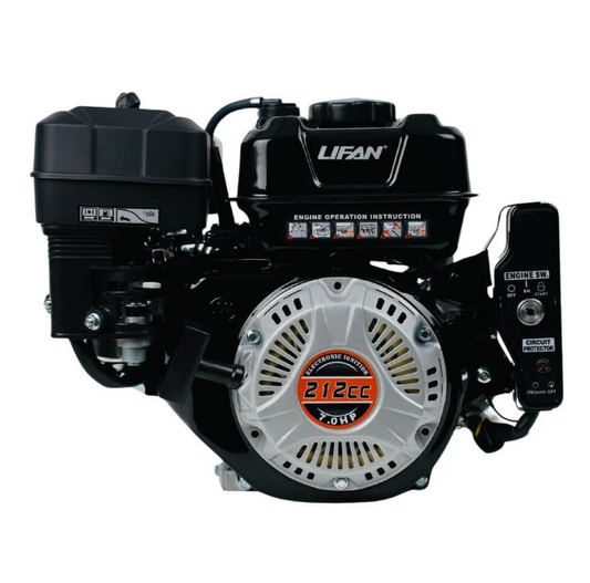 212cc Electric Start Engine, 7 HP 3/4" Horizontal Shaft Gasoline Engine for Go Karts and Mini Bikes