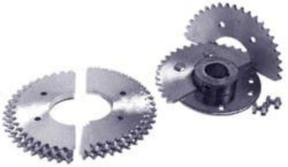 *Mini-Hub and Aluminum Split Sprockets, for Go Kart, Fits 1" Axle 3.228" and 2.875 Bolt Circles
